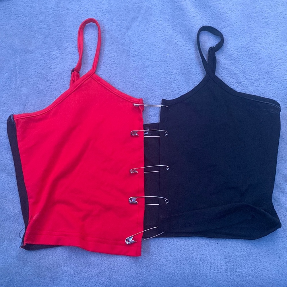 Shein safety pin crop top